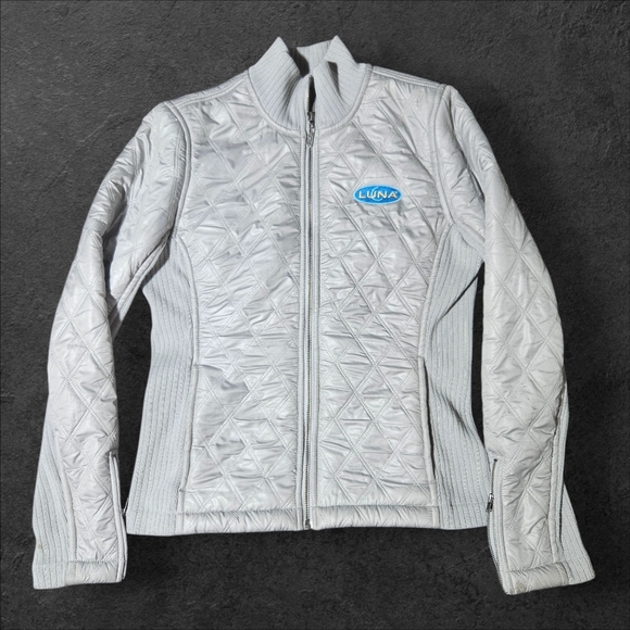 Prana Jackets & Blazers - Prana Sherpa Lined Quilted Puffer Diva Zip Mock Jacket Ribbed Side Size S "LUNA"